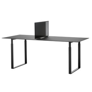 freistehende Bürotrennwand / Tisch / Stahl / Filz