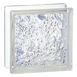 quadratischer Glasbaustein