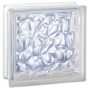 quadratischer Glasbaustein