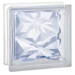 quadratischer Glasbaustein