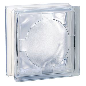 quadratischer Glasbaustein