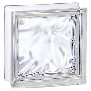 quadratischer Glasbaustein
