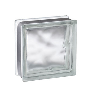quadratischer Glasbaustein