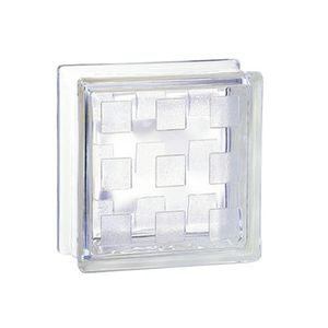 quadratischer Glasbaustein