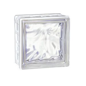 quadratischer Glasbaustein