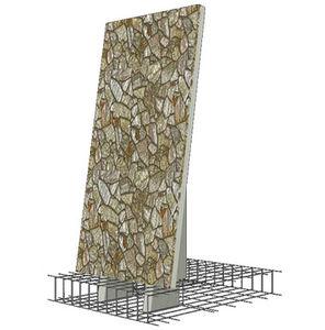Stahlbeton-Stützmauer / aus vorgefertigten Elementen / für Gartenzäune / für Brückenbau