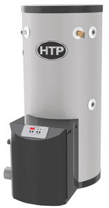 Gas-Heißwasserspeicher / freistehend / vertikal / für Privatgebrauch