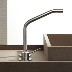 Einhebelmischer für Waschtisch / Edelstahl / Badezimmer / 2-Loch