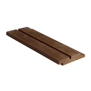 Fassadenverkleidung aus Lamellen / modifiziertes Holz / geriffelt / glatt