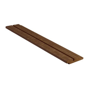Fassadenverkleidung aus Lamellen / modifiziertes Holz / geriffelt / glatt