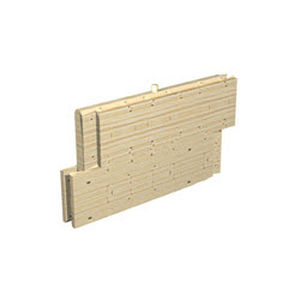 Mauer mit modularen Platten