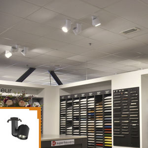 LED-Schienenleuchte / rund / Aluminium / aus PC