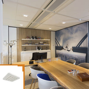 Einbaudownlight / LED / quadratisch / Aluminium