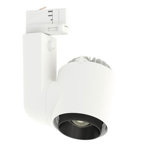 LED-Schienenleuchte / rund / Aluminium / Objektmöbel