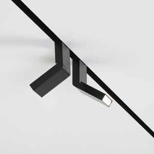 LED-Schienenleuchte / rechteckig / Aluminium / Objektmöbel