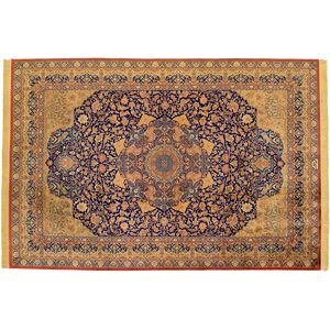 Orient-Teppich / Blumenmotive / Seide / rechteckig
