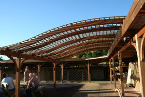 angebaute Pergola