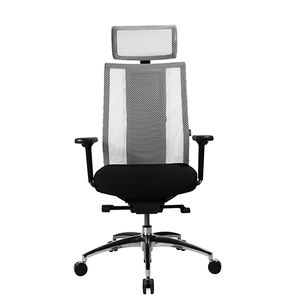 moderner Bürostuhl / mit Rollen / sternförmiger Fuß / mit Armlehnen