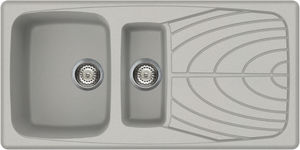 Doppelbeckenspüle - EGO CORNER - ELLECI - Abtropfflächen