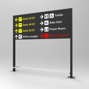 Orientations-Schild