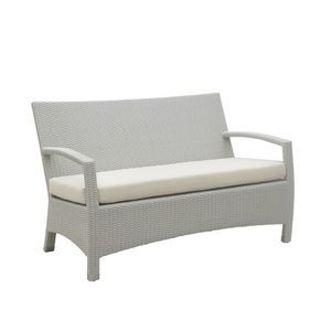 Sofa für Garten Saint Tropez Il Giardino di Legno weiß / Stoff