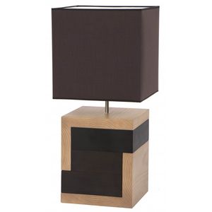 Tischlampe / modern / Stoff / Holz