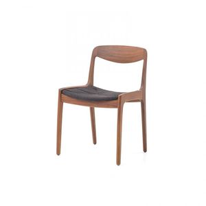 Stuhl / skandinavisches Design / Polster / Massivholz / Kordel