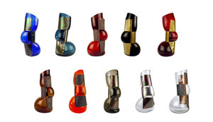 Vase / originelles Design / geblasenes Glas / Kupfer / Bronze