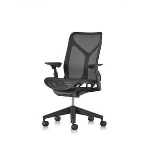 moderner Bürosessel / Maschen / ergonomisch / schwarz