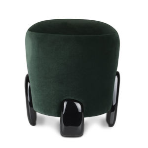 moderner Hocker / Samt / nach Maß / grün