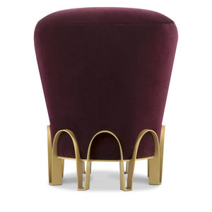 moderner Hocker / Samt / Messing