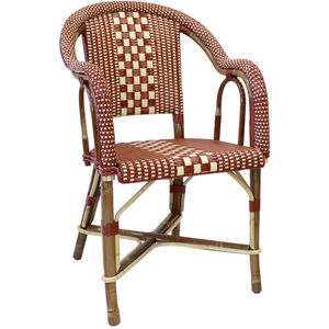 klassischer Sessel / aus Rattan