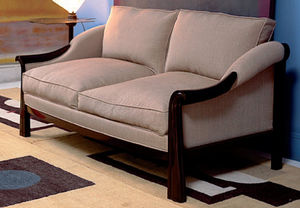 Sofa / Art Deco / aus Nussbaum / von Pierre Chareau / 3 Plätze