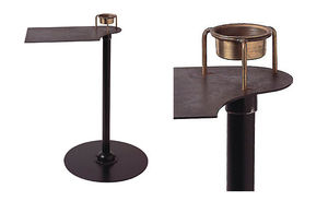 Beistelltisch / Art Deco / Holz / Metall / von Pierre Chareau