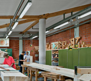 Aufbauleuchte / LED / linear / rund