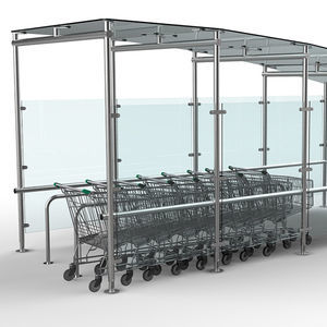Überdachung für Einkaufswagen