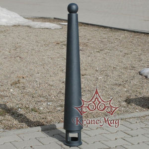 Sicherheits-Sperrpfosten / Gusseisen / feststehend / für Parkplätze