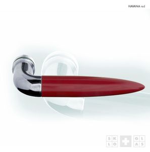 Glastüren-Griff / Messing / modern / Chrom
