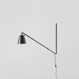 moderne Wandleuchte / pulverbeschichteter Stahl / LED / konisch
