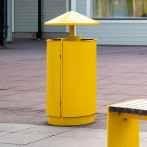 Abfallbehälter / galvanisiertem Stahl 1