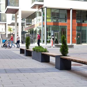 Pflanzkübel aus galvanisiertem Stahl