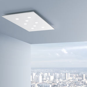 moderne Deckenleuchte / rechteckig / Aluminium / LED
