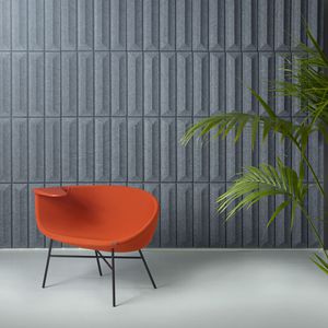 wandmontierte Akustikplatte / aus Polyesterfasern / farbig / für Büro
