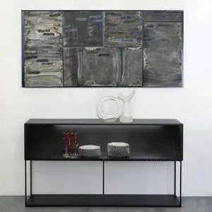 Outlet Zeus - Slim Irony Sideboard, 180 x H 82 cm, weiß / -10%