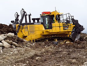 Bulldozer auf Raupen