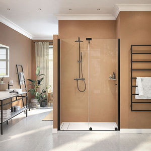 Schiebeduschwand / für Nischen / Glas / für Hotelzimmer