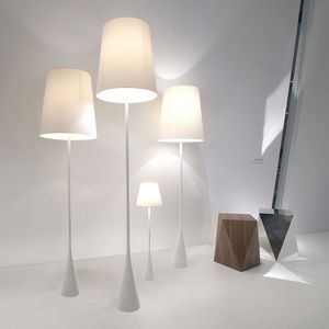Stehleuchte / modern / Baumwolle / Kupfer