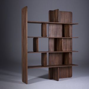 modernes Regal / aus Eiche / aus Nussbaum / aus Ahorn