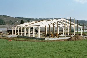 Brettschichtholz-Rahmenträger