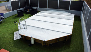 Poolabdeckung Stoff / Stab